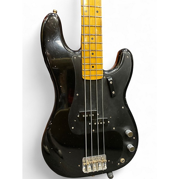 Used Fender 2018 LTD 58 PBASS JRN - ABLK Black Electric Bass Guitar