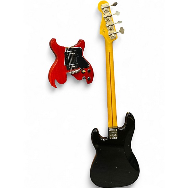 Used Fender 2018 LTD 58 PBASS JRN - ABLK Black Electric Bass Guitar