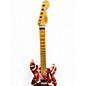 Used EVH Striped Series 5150 Red with Black and White Stripes Solid Body Electric Guitar