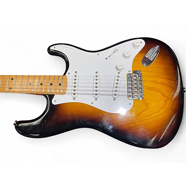 Used Fender Custom LTD 70TH ANNIVERSARY 1954 STRATOCASTER TCP Wide Fade 2-Color Sunburst Solid Body Electric Guitar
