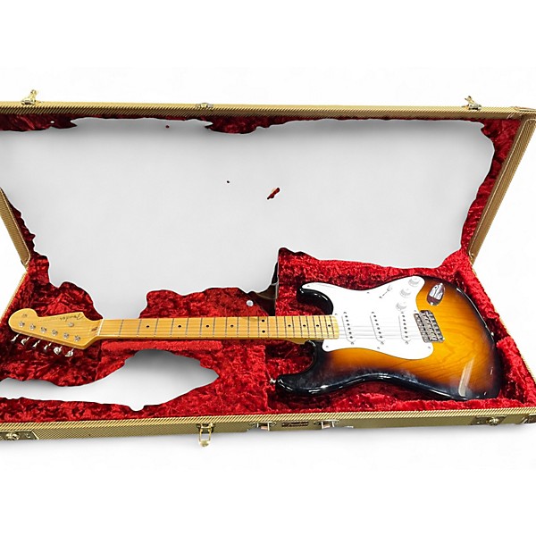Used Fender Custom LTD 70TH ANNIVERSARY 1954 STRATOCASTER TCP Wide Fade 2-Color Sunburst Solid Body Electric Guitar