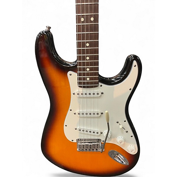 Used 1993 Fender Standard Stratocaster 2 Color Sunburst Solid Body Electric Guitar