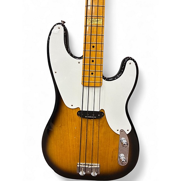 Used Fender Percision Bass Sting Signiture 2 Tone Sunburst Electric Bass Guitar