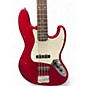Used Squier Affinity Jazz Bass Candy Apple Red Electric Bass Guitar