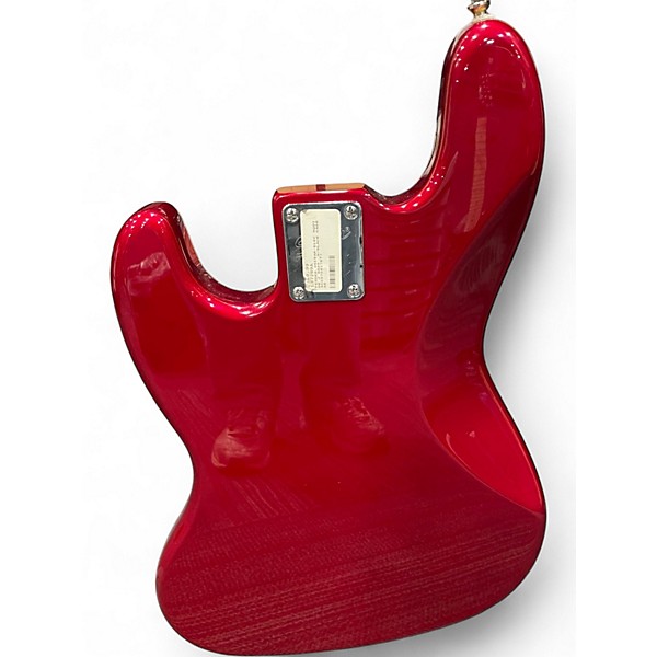 Used Squier Affinity Jazz Bass Candy Apple Red Electric Bass Guitar