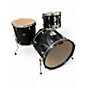 Used TAMA 4 Piece Imperialstar BLACK Drum Kit