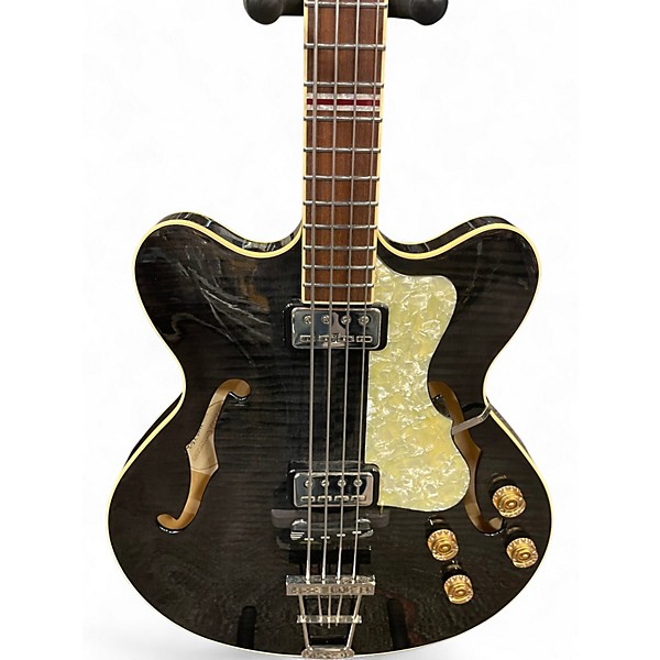 Used Hofner 500/7 Trans Black Electric Bass Guitar