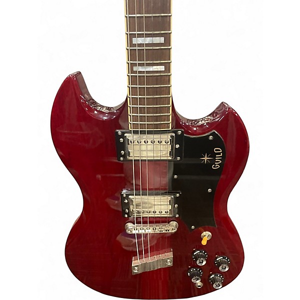 Used Guild Polara S100 Cherry Red  Solid Body Electric Guitar