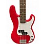 Used Squier MINI BASS RED AND WITE Electric Bass Guitar