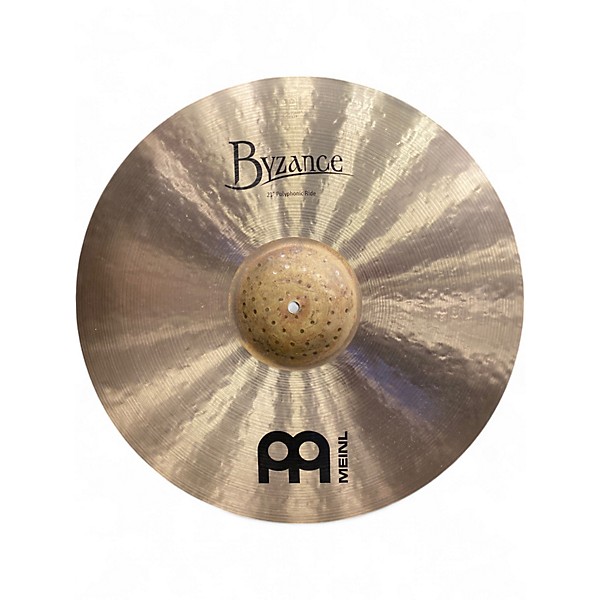 Used MEINL 21in BYZANCE POLYPHONIC RIDE Cymbal