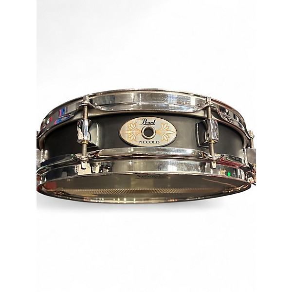 Used Pearl 3.5X14 Power Piccolo Snare Black Drum
