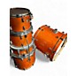 Used Yamaha 5 Piece Stage Custom Orange Drum Kit thumbnail