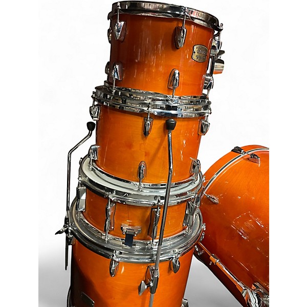 Used Yamaha 5 Piece Stage Custom Orange Drum Kit
