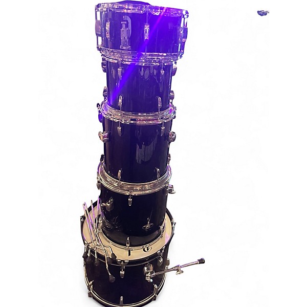 Used Pearl 5 Piece ROADSHOW JET BLACK Drum Kit
