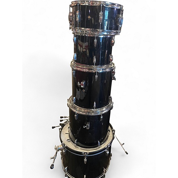 Used Pearl 5 Piece ROADSHOW JET BLACK Drum Kit