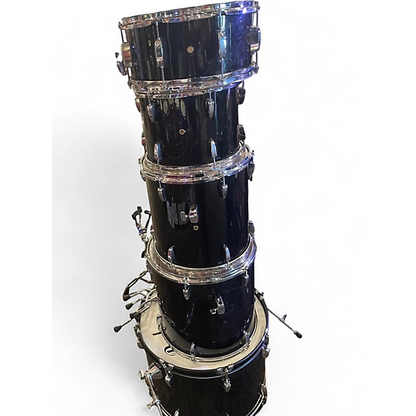 Used Pearl 5 Piece ROADSHOW JET BLACK Drum Kit