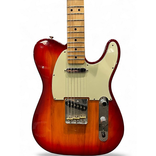 Used 2017 Fender Special Edition Deluxe Ash Telecaster Cherry Sunburst Solid Body Electric Guitar
