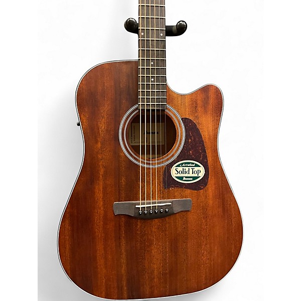 Used Ibanez AW54CE Mahogany Acoustic Electric Guitar