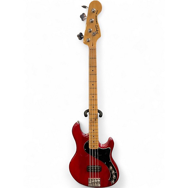 Used Squier Dimension Bass Cherry Electric Bass Guitar