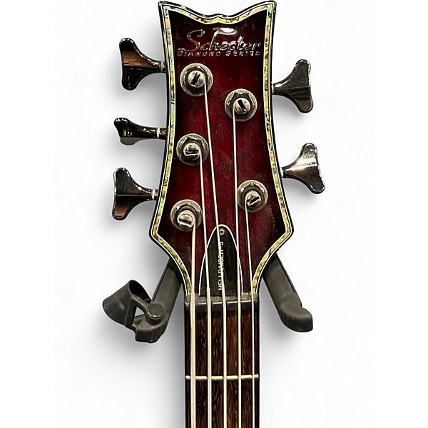 Used Schecter Guitar Research Hellraiser 5 String Black Cherry Electric Bass Guitar