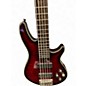 Used Schecter Guitar Research Hellraiser 5 String Black Cherry Electric Bass Guitar
