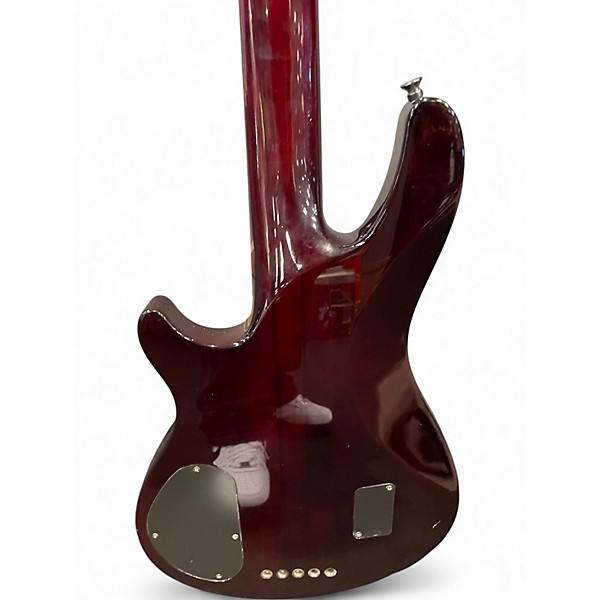 Used Schecter Guitar Research Hellraiser 5 String Black Cherry Electric Bass Guitar