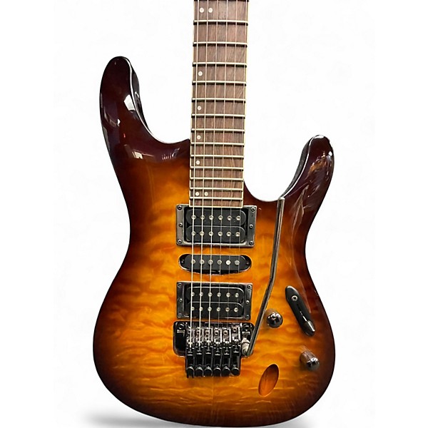 Used Ibanez S Series S670QM DRAGON EYE Solid Body Electric Guitar