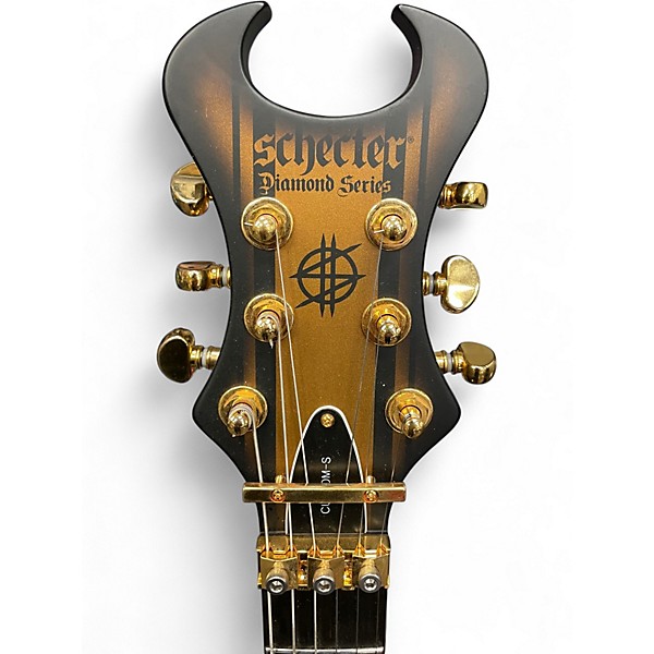 Used Schecter Guitar Research Synyster Gates Signature Custom S Satin Goldburst Solid Body Electric Guitar