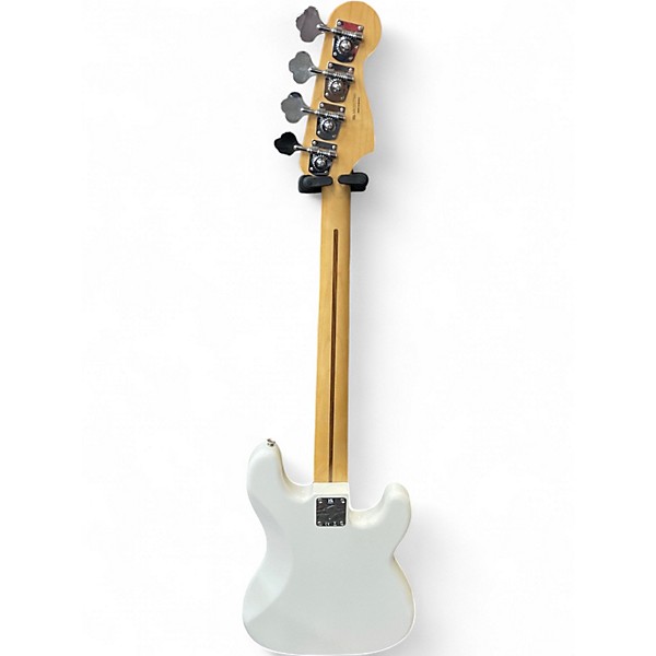 Used Fender PLAYER P BASS LH PF PWT Polar White Electric Bass Guitar