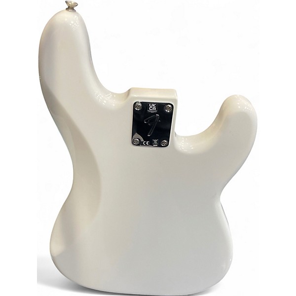 Used Fender PLAYER P BASS LH PF PWT Polar White Electric Bass Guitar