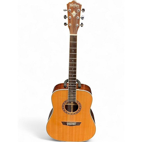 Used Washburn WD10S Natural Acoustic Guitar