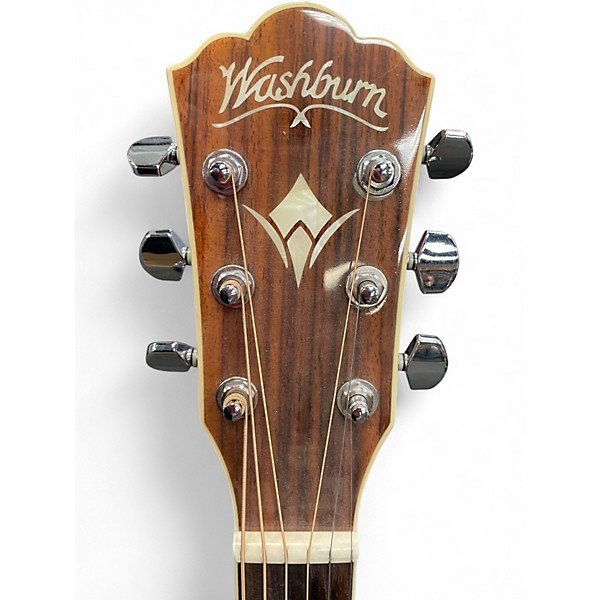 Used Washburn WD10S Natural Acoustic Guitar