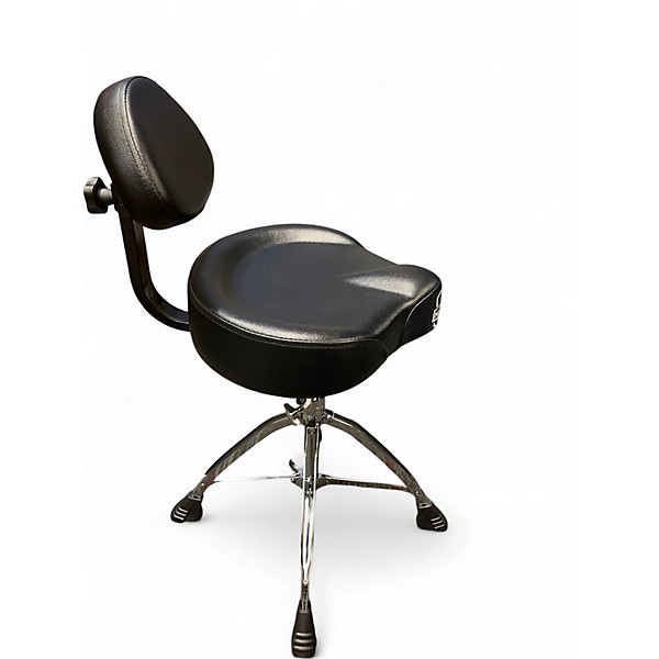 Used Mapex Saddle Top Drum Throne With Backrest and Double-Braced Quad  Drum Throne