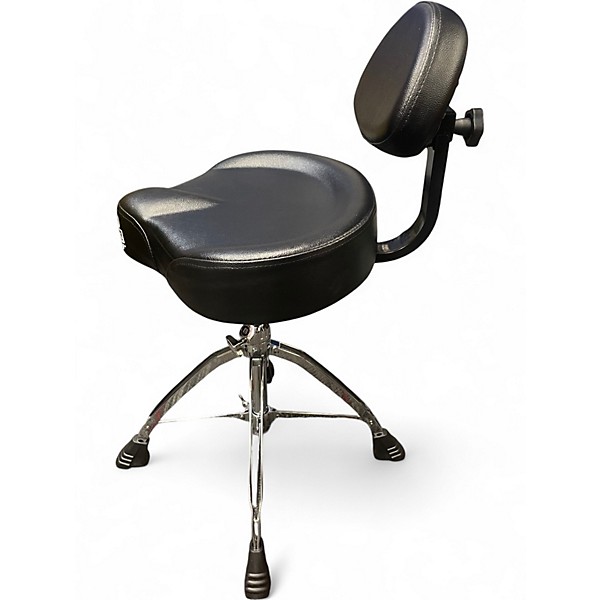 Used Mapex Saddle Top Drum Throne With Backrest and Double-Braced Quad  Drum Throne