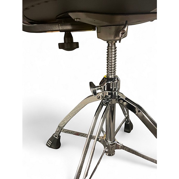 Used Mapex Saddle Top Drum Throne With Backrest and Double-Braced Quad  Drum Throne