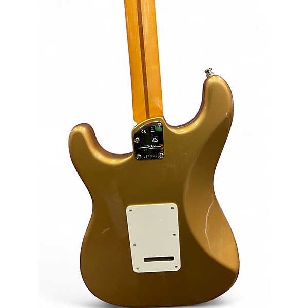 Used Fender Lincoln Brewster Stratocaster Aztec Gold Solid Body Electric Guitar