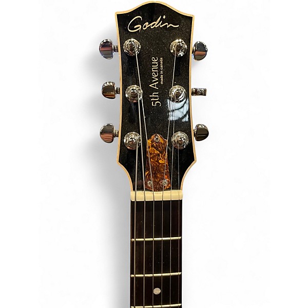 Used Godin 5TH AVENUE CW KINGPIN II COGNAC BURST Hollow Body Electric Guitar