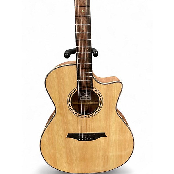 Used Bromo BAT2CE Natural Acoustic Electric Guitar