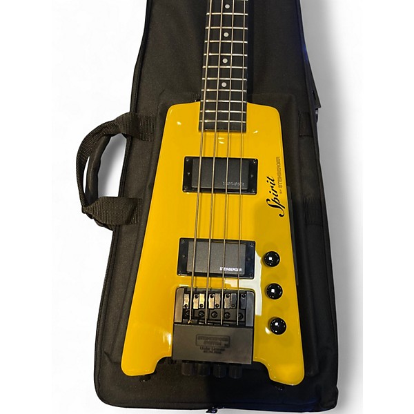 Used Steinberger Spirit XT-2 Standard Yellow Electric Bass Guitar