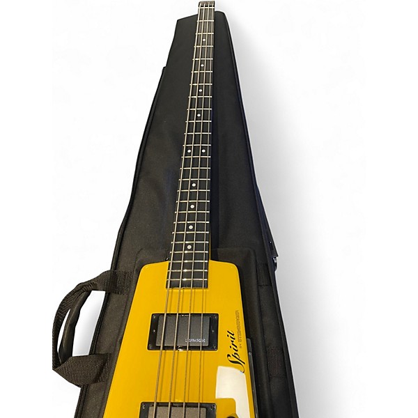 Used Steinberger Spirit XT-2 Standard Yellow Electric Bass Guitar