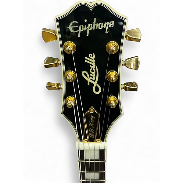 Used Epiphone BB King Lucille Ebony Hollow Body Electric Guitar