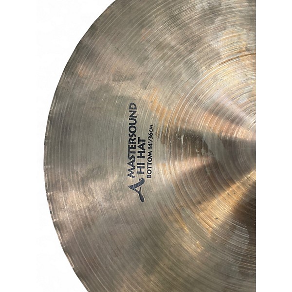 Used Zildjian 14in A Mastersound Hi Hat Pair Cymbal