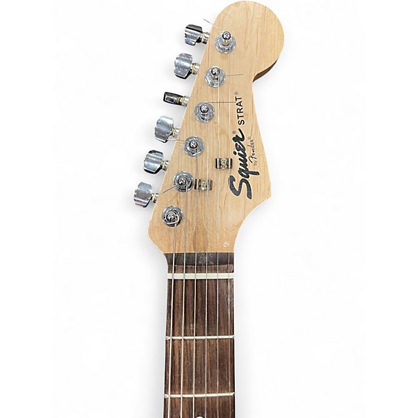 Used Squier Standard Stratocaster Black Solid Body Electric Guitar