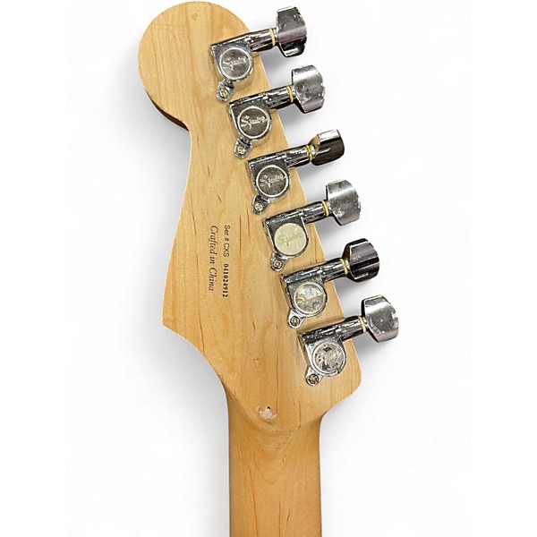 Used Squier Standard Stratocaster Black Solid Body Electric Guitar