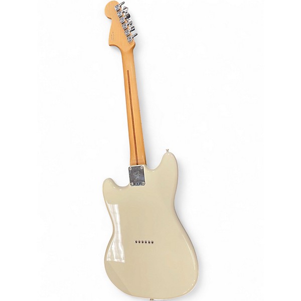 Used 2016 Fender Mustang Olympic White Solid Body Electric Guitar