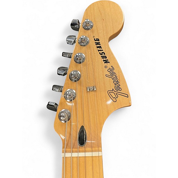 Used 2016 Fender Mustang Olympic White Solid Body Electric Guitar