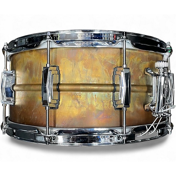 Used Ludwig 6.5X14 Raw Bronze Snare Raw Bronze Drum