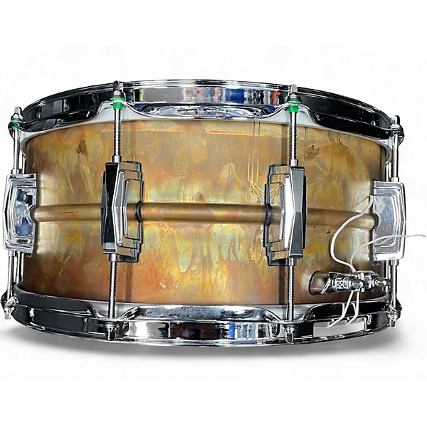 Used Ludwig 6.5X14 Raw Bronze Snare Raw Bronze Drum