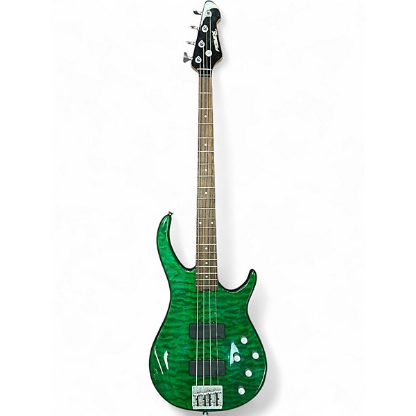 Used Peavey Fury IV Green Electric Bass Guitar