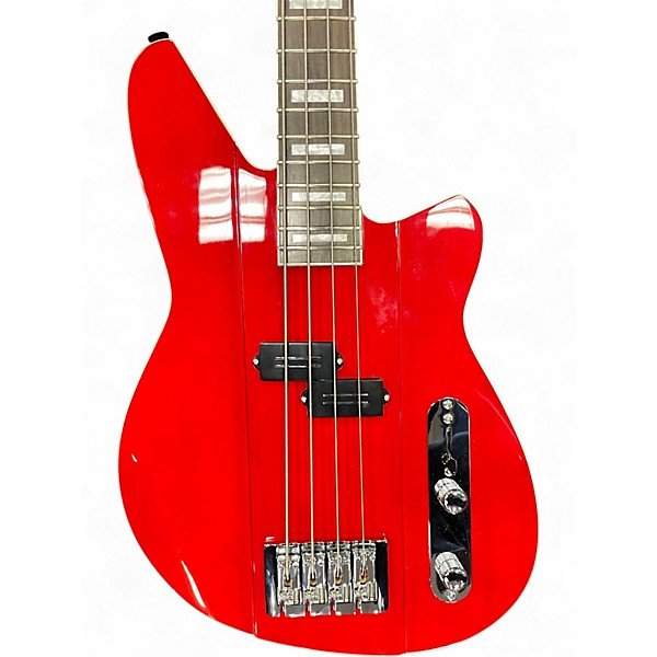 Used Reverend SENTINEL transparent cherry Electric Bass Guitar